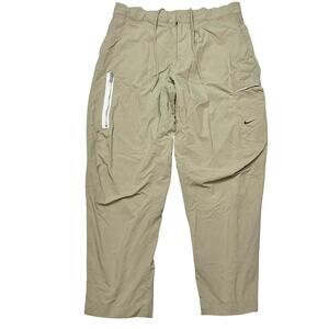 Nike Sportswear Style Essentials Men 34x28 Beige Nylon Utility Pants Used